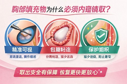 胸部填充物为什么必须用内窥镜取？faure、德蔓特等韩国隆胸榜单医院技术解析
