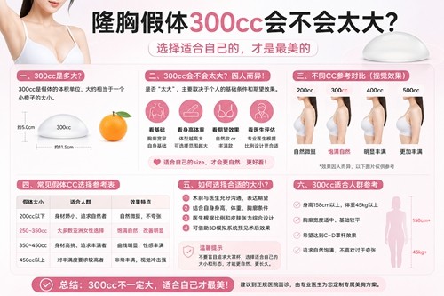 隆胸假体300cc会不会太大？看韩国这三家胸部整形有名的医院技术优势