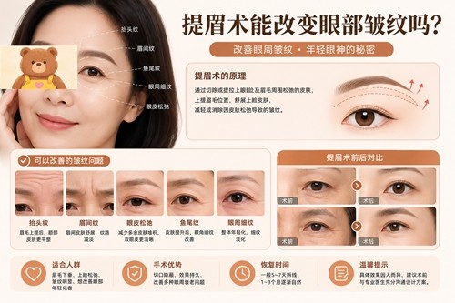 提眉术可以改变眼部皱纹吗？韩国EH、Yourtime、大眼睛眼部年轻化更可靠