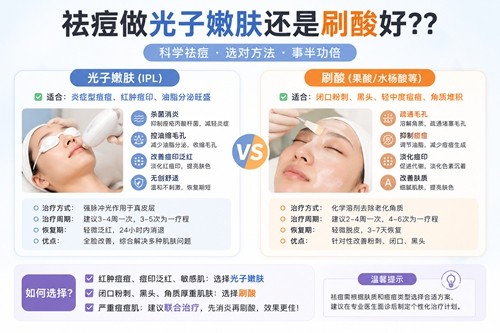 祛痘做光子嫩肤还是刷酸好？韩国祛痘美白看这五家皮肤科人气火爆