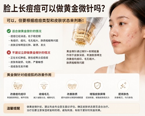 脸上长痘痘可以做黄金微针吗？看韩国Liol、UYOU、Theia微针祛痘实力在线