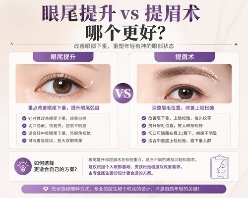 眼尾提升术和提眉术哪个好？看韩国眼部年轻化出名的整形医院技术解析
