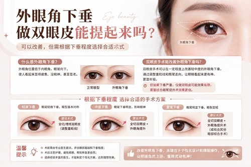 外眼角下垂做双眼皮能提起来吗？韩国EH、Yourtime、世美眼综合打造有特色