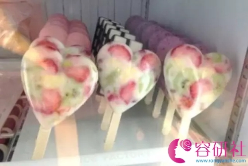 韩国冰淇淋甜品攻略心形冰棒