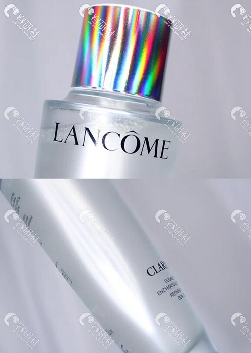 兰蔻极光水瓶身和瓶盖设计