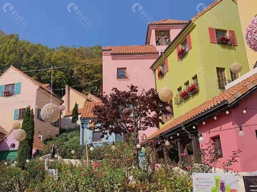 韩国小法兰西村彩色的小房子