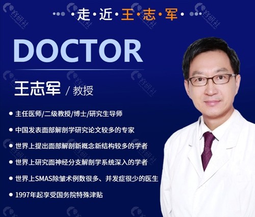 面部除皱抗衰大师王志军医生强势加入西安国医整形医院