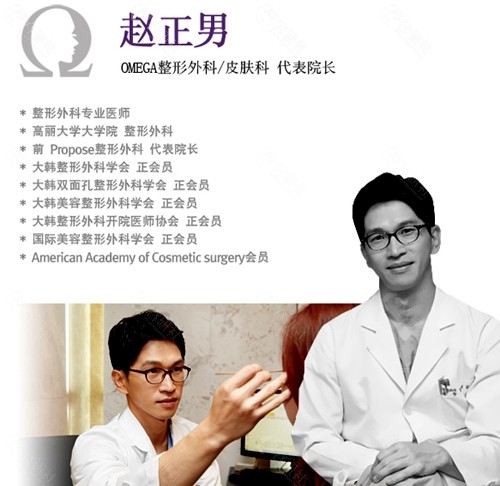 韩国欧米茄（Omega）整形外科医院代表院长赵正男