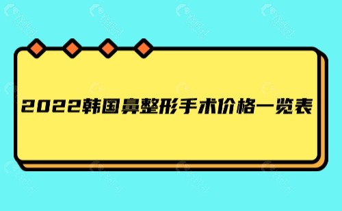 韓國做鼻子多少錢2022價格表:假體/肋骨隆鼻/鼻修復收費都有 - 愛美容