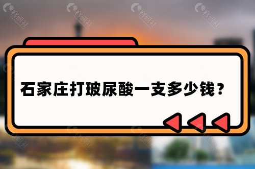 石家庄打玻尿酸一支多少钱