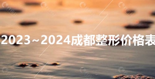 2023~2024成都整形价格表