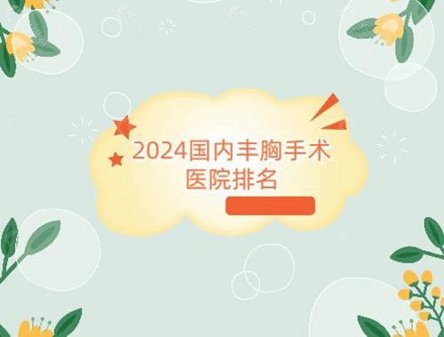 2024国内丰胸手术医院排名前十的名单