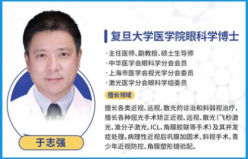 苏州海维视眼科诊所特聘医生于志强履历