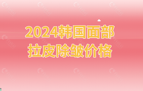 2024韩国面部拉皮除皱价格