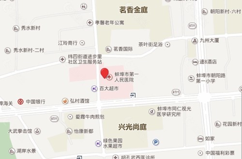蚌埠市第一人民医院整形科地址