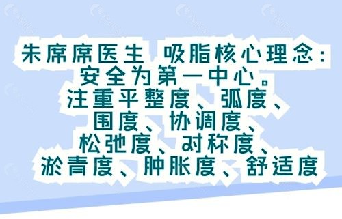 上海光博士医疗美容医院朱席席医生吸脂理念及技术优势
