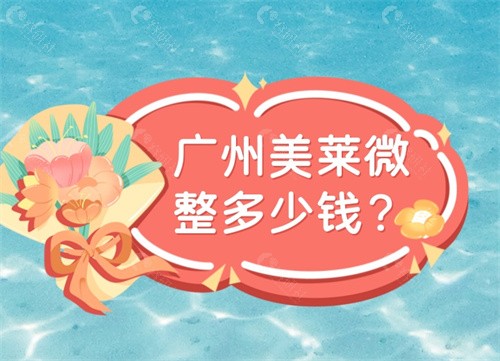 广州美莱微整多少钱