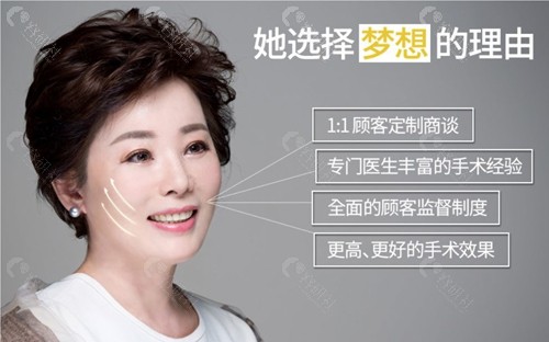 选择韩国梦想整形外科微创SMAS拉皮提升术的理由
