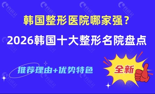 2026韩国十大整形名院深度测评