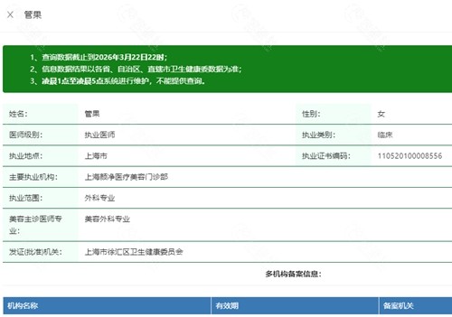 上海管果医生在哪个医院？