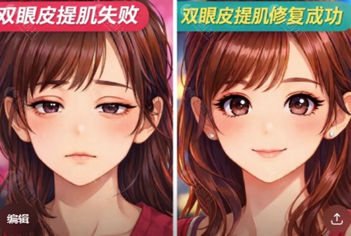 双眼皮提肌失败能修复吗？