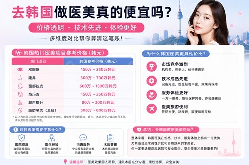 去韩国做医美真的便宜吗？