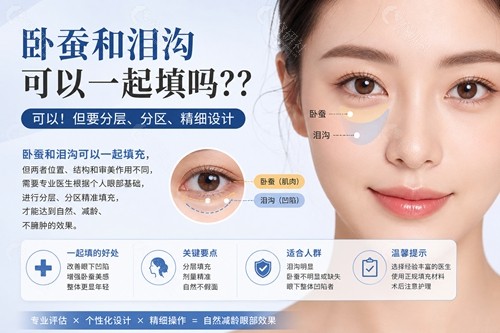 卧蚕和泪沟可以一起填吗? 卧蚕和泪沟可以一起填吗?
