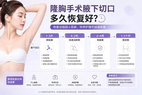 隆胸手术腋下切口多久恢复好? 隆胸手术腋下切口多久恢复好?
