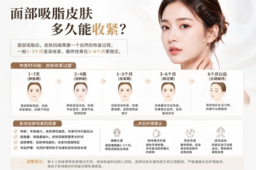 面部吸脂皮肤多久能收紧？