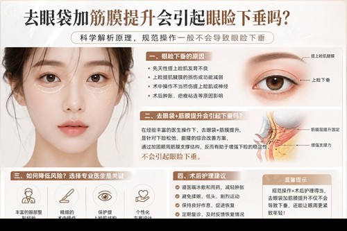 去眼袋加筋膜提升会引起眼睑下垂吗? 去眼袋加筋膜提升会引起眼睑下垂吗?