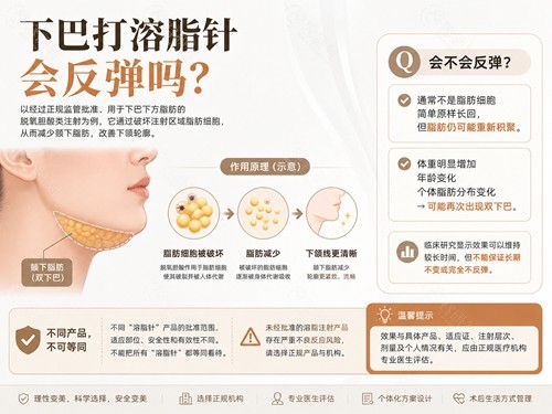 下巴溶脂会反弹吗