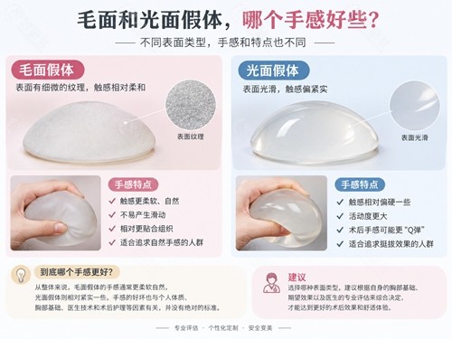 毛面和光面假体哪个手感好些？