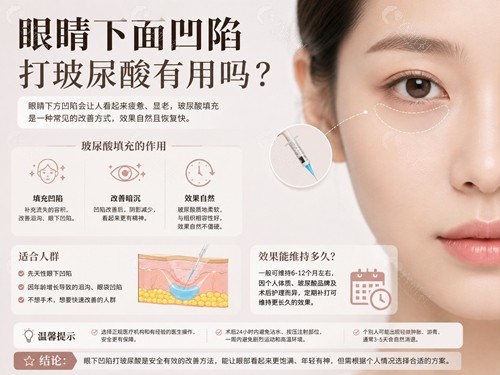 眼睛下面凹陷打玻尿酸有用吗 眼睛下面凹陷打玻尿酸有用吗