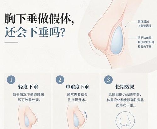 胸部下垂做假体还会下垂吗