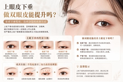 上眼皮下垂做双眼皮能提升吗? 上眼皮下垂做双眼皮能提升吗?