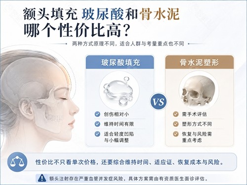 额头填充玻尿酸和骨水泥哪个性价比高? 额头填充玻尿酸和骨水泥哪个性价比高?